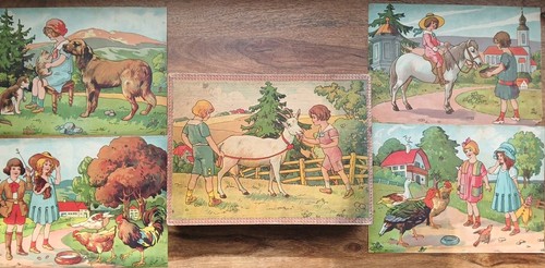 Bilderwürfel puzzle antik - bilderwürfel,