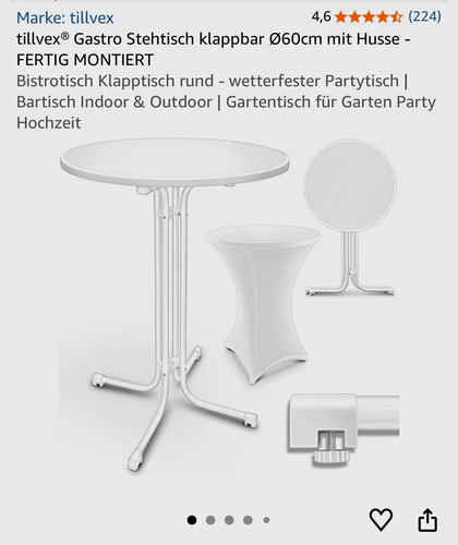 Tillvex stehtisch klappbar - tillvex,