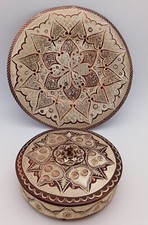 Kupfer-Wandteller mit Schale