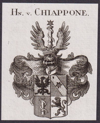 Chiappone wappen coat arms - chiappone,