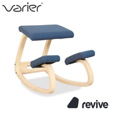 Varier Variable Stoff Sessel Stuhl Hocker Blau Kniestuhl