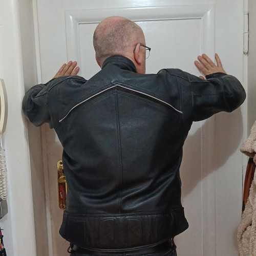 Vintage motorrad lederjacke - vintage,