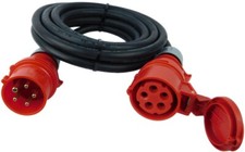 5m 32A CEE Kabel Verlängerung 400V Starkstrom 5x4 5G4 Drehstrom