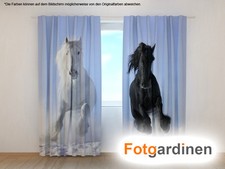 Fotogardinen pferde vorhang - fotogardinen, "pferde"