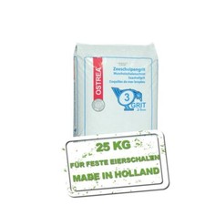 Muschelgrit Muschelschrot Hühnergrit  -  Ostrea 2-5 mm 25 kg  Muschelschalengrit