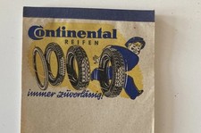 Continental Zettelblock f. Notizblock Reifen Rad Werbung  1945 Fahrrad Oldtimer