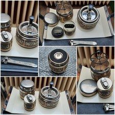 Schönes Messing Raucher Set