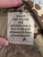 2003 Bundeswehr tropentarn