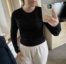 H&M Shirt Gr. L 40 42, Schwarz