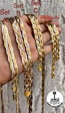 Elegante Vintage 925 Silber Collier Halskette – Geflochtenes Bicolor Design !