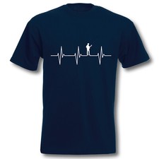 T-Shirt Herzschlag Gitarre Herren EKG Bassgitarre Gitarrist Musiker Musik Band