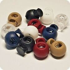 Kordelstopper Ein-Loch 1-Loch Kugel rund bunt farbig 4mm x 5,5mm Lochdurchmesser