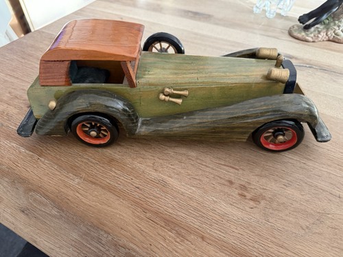 Oldtimer holzauto 34 cm - oldtimer, ca.