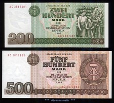 DDR 200 + 500 Mark 1985 _