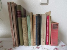 Alte Bücher, Antiquarisches Konvolut, 14 Stück-u.a. Kunstgeschichte, Romane
