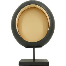 Stand Windlicht schwarz gold Festliches Design in 39,5x13x60cm 13.49.A