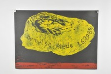 C25Q14- Felix Droese (1950) Farblithografie hemel se vrede handsigniert dat 1989