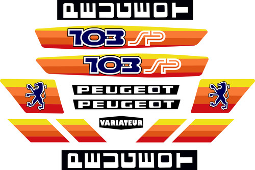 Peugeot 103 decal graphic - 103, sp