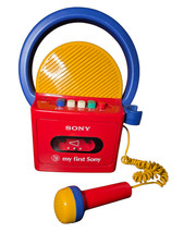 DEFEKT My First Sony TCM-4300 Kassetten Spieler Retro 90er Vintage Mikrofon rar