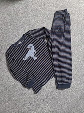 Schlafanzug/Pyjama: Gr. 134/140, Yigga, 2-teilig, langer Schlafi, Frottee, warm