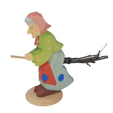 Bettina Franke - Brockenhexe handgeschnitzt - Rarität - NEU & OVP