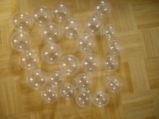 24 x (10xklein 7cm+14 x groß 10cm) Acrylkugel Plexiglas teilbar Adventskalender