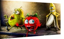 Leinwand Wandbilder Funny lustige Küchen Bilder - Hochwertiger Kunstdruck