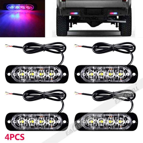 4stk 4led frontblitzer 12v 24v - 4led, 12v-24v