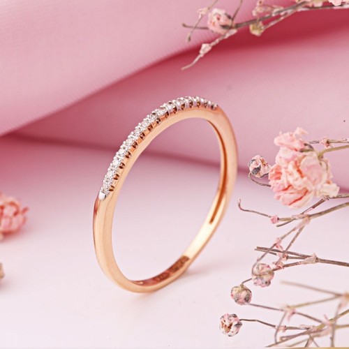 Band ring rotgold - ring,