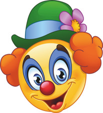 Aufkleber Clown Smiley Smily