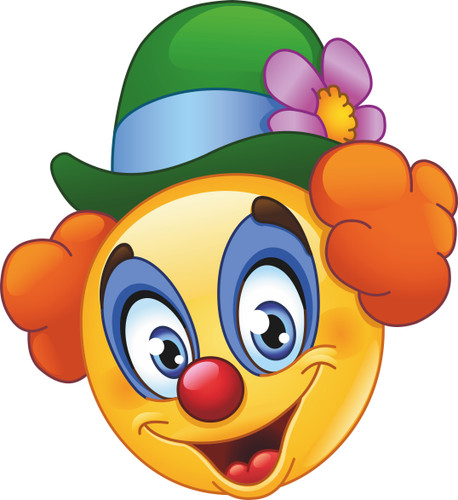 Aufkleber clown smiley - aufkleber, smily