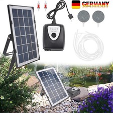 3,5W Solar Teichbelüfter mit 4000mAh Akku Solar Sauerstoffpumpe für Teich Garten