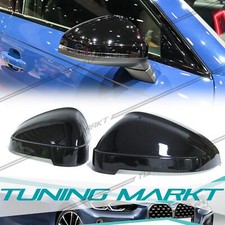 Schwarz Spiegelkappen Außenspiegel für AUDI A4 B9 8W Avant 15+ A5 F5 2016+
