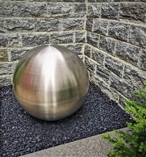 Dekokugel 60 cm Edelstahl matt gebürstet Kugel Dekorationskugel 