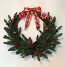 Weihnachten schöner Weihnachtskranz Türkranz Adventskranz Durchmesser ca. 50 cm