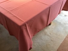 Tischdecke, 120x 160 cm, Rot Töne, Karo, Handgefertigt