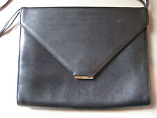 ASSIMA : Kleine elegante Handtasche, Tasche, Echtleder, schwarz, Schultertasche