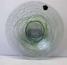 Schaumglas Schale mit grünem