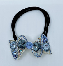 Haargummi Zopfhalter Haarband Haarschmuck mit Swarovski® Kristall Geschenk Neu