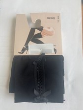 Calzedonia Kniestrümpfe mit Schleifen – Schwarz – One Size