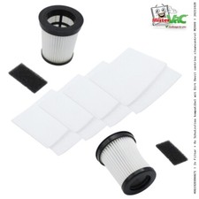 2x Filter + 8x Schutzvlies kompatibel mit Dirt Devil centrino cleancontrol M2009