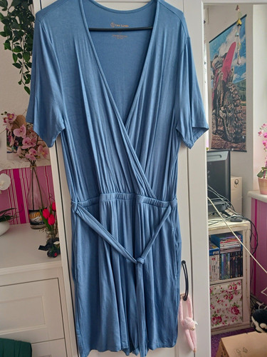 Les lunes damen overall blau - les,