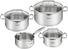TEFAL DUETTO+ 7-Teiliges Topf-Set Kasserole 16 cm, Kochtopf 16/20/24 + Deckel
