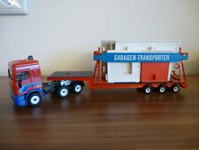Siku 3425 DAF Garagentransporter Tieflader Garagen Bausatz