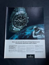 1967 OMEGA SPEEDMASTER Moonwatch Werbeanzeige Vintage Ad Werbung Print Mond