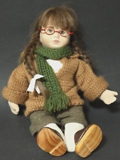 Karin Heller Puppe Stoffpuppe 32cm Handarbeit Unikat Künstlerpuppe Puppen dolls