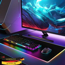 RGB Bunte LED Beleuchtung Gaming Matte Spiele XXL Mouse Pad 800X300mm für PC 