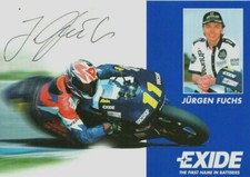 Autogramm - Jürgen Fuchs (Motorsport) - Motorrad