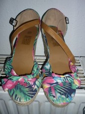 Wedges bunt Gr 40 Keilschuhe bunt Blumen Gr 40 Sandalen Keil Gr 40 Pumps bunt