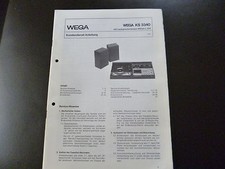 Original Service Manual Wega  KS 3340 mit Lautsprecherboxen L 354